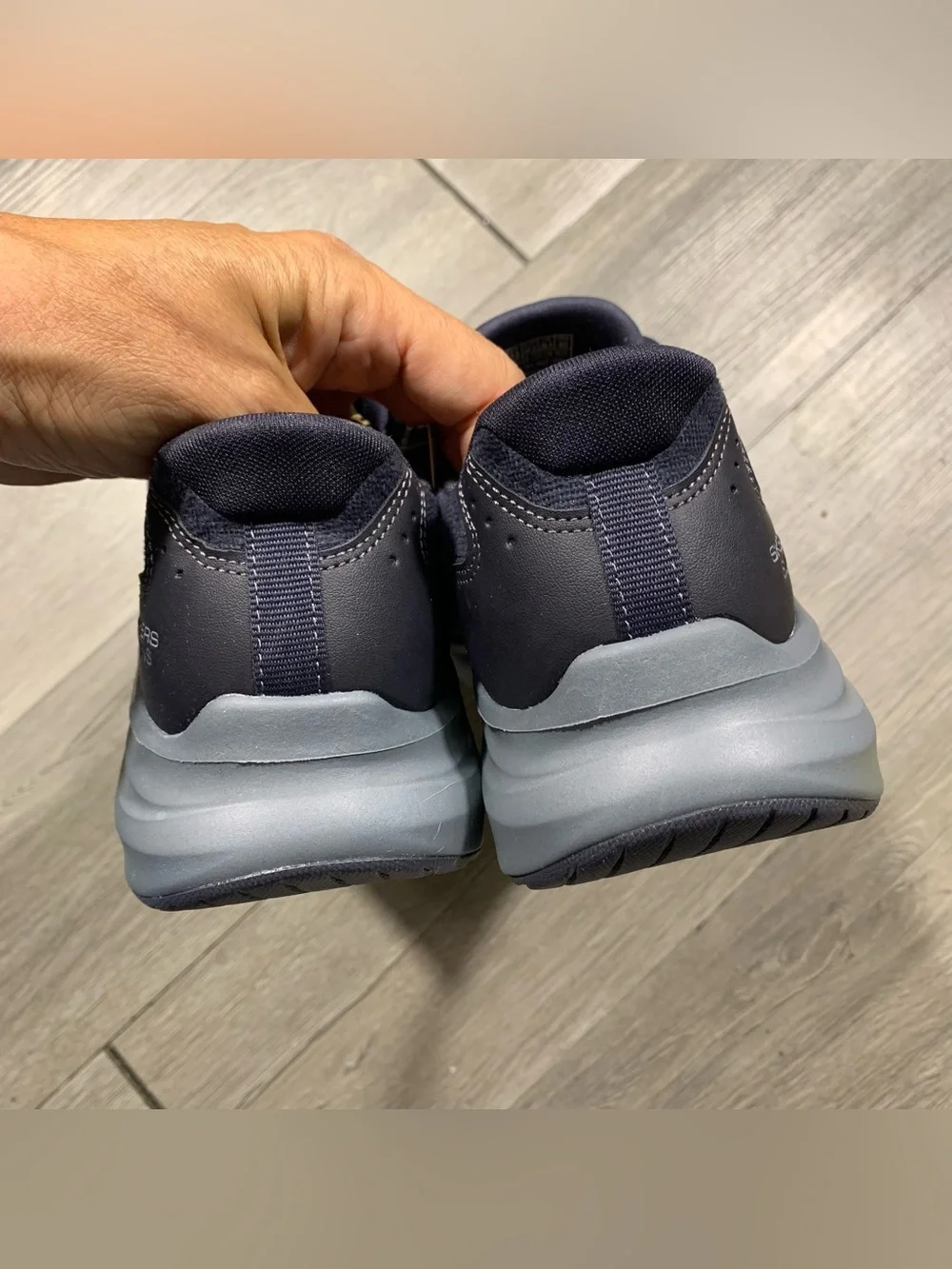 Skechers Slip-ins: Contour Foam - Cozy Fit Cordelux Navy Blue NWT SIZE 8.5
